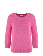 Pullover 3/4 Sleeve Tops Knitwear Jumpers Pink Gerry Weber