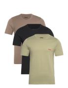 T-Shirt Rn Triplet P Tops T-shirts Short-sleeved Khaki Green HUGO