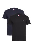 Tjm Xslim 2Pack Jersey Tee Ext Tops T-shirts Short-sleeved Black Tommy...