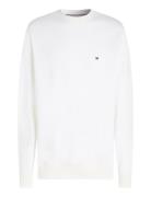 Essential Terry Crewneck Tops Knitwear Round Necks White Tommy Hilfige...