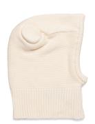 Balaclava Knit W. Ears Accessories Headwear Balaclava Cream Huttelihut