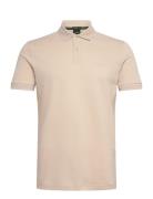 Pio 1 Sport Polos Short-sleeved Beige BOSS