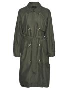 Vmdoreensoffy Long Trenchcoat Ent Trench Coat Kåpe Khaki Green Vero Mo...