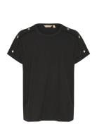 Cuselma Amora T-Shirt Tops T-shirts & Tops Short-sleeved Black Culture