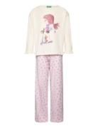 Pyjama(Sweater+Trous Pyjamas Sett Pink United Colors Of Benetton