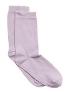 Cotton Socks Sokker Strømper Purple Melton