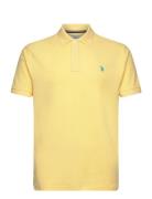 Uspa Polo Alfred Men Tops Polos Short-sleeved Yellow U.S. Polo Assn.