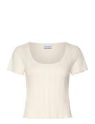 Julietta Top Tops T-shirts & Tops Short-sleeved White Noella