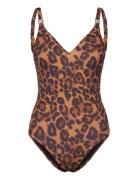 Sauvage Wirefree Triangle Spacer Swimsuit Badedrakt Badetøy Beige Chan...
