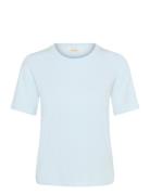 Ratanipw Ts Tops T-shirts & Tops Short-sleeved Blue Part Two
