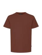 Jermalink Tops T-shirts Short-sleeved Brown Matinique