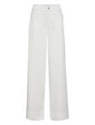 Mmsoey Beaumont Pant Bottoms Trousers Wide Leg White MOS MOSH