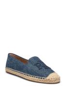 Cameryn Washed Denim Espadrille Sandaler Espadrilles Lave Blue Lauren ...