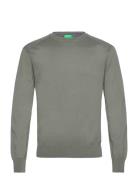 Sweater L/S Tops Sweat-shirts & Hoodies Sweat-shirts Green United Colo...