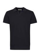Cfmateo Ss Structured Polo Kni Tops Knitwear Short Sleeve Knitted Polo...