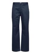 Stefan Classic Trousers Designers Trousers Chinos Navy WOOD WOOD