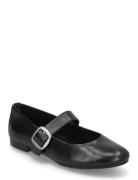 Woms Ballerina Sko Flate Black Tamaris