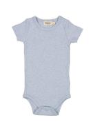 Plain Body Ss Bodies Short-sleeved Blue MarMar Copenhagen