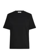 Short-Sleeved Cotton T-Shirt Tops T-shirts & Tops Short-sleeved Black ...