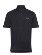 Polo Shirt Tops Polos Short-sleeved Navy Armani Exchange