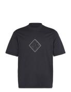 T-Shirt Tops T-shirts Short-sleeved Navy Armani Exchange