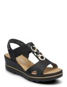 67498-62 Sandal Med Hæl Black Rieker