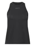 Core Essence Mesh Singlet W Sport T-shirts & Tops Sleeveless Black Cra...