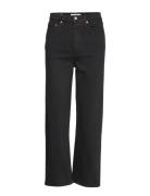 Ribcage Straight Ankle Black S Bottoms Jeans Straight-regular Black Le...