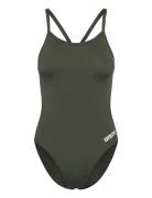 Women's Team Swimsuit Challenge Solid Sport Swimsuits Khaki Green Aren...