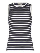 Striped Tank Top Tops T-shirts & Tops Sleeveless Navy GANT