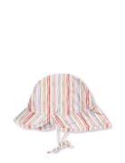 Matgustas Printed Uv Sun Hat. Grs Solhatt Red MINI A TURE