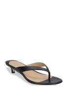 Francesca Calfskin Sandal Sandal Med Hæl Black Lauren Ralph Lauren