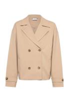 Jacket Trench Cropped Tynn Jakke Skalljakke Beige Lindex