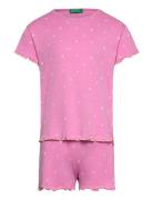 Printed Cotton-Blend T-Shirt Sets Sets With Short-sleeved T-shirt Khak...