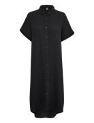 Cuelina Kaftan Dress Knelang Kjole Black Culture