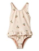 Amara Printed Swimsuit Badedrakt Badetøy Cream Liewood