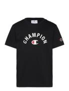 Ss Tee Tops T-shirts Short-sleeved Black Champion