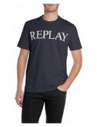 T-Shirt Regular Replay Basics Tops T-shirts Short-sleeved Black Replay