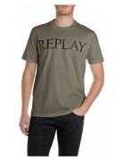 T-Shirt Regular Replay Basics Tops T-shirts Short-sleeved Green Replay