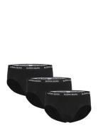 Cotton Stretch Brief 3P Underbukser Y-frontunderbukser Black Björn Bor...