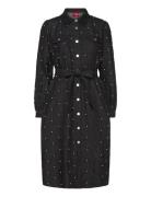 Selenacras Dress Knelang Kjole Black Cras