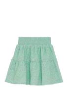 Skirt Small Flower Dresses & Skirts Skirts Short Skirts Green Creamie