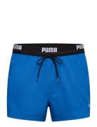 Puma Swim Men Logo Short Shorts 1P Sport Shorts Blue Puma Swim