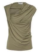 Dante6-Vicente Twist Detail Jersey Top Tops T-shirts & Tops Sleeveless...