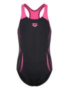 Girl's Arena Poseidonia Swimsuit Swim Pro Back Sport Swimsuits Black A...