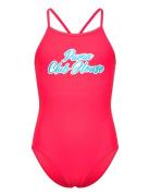 Puma Swim Girls Club House Swimsuit 1P Badedrakt Badetøy Red Puma Swim