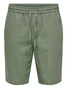 Onslinus 0007 Cot Lin Shorts Noos Bottoms Shorts Casual Green ONLY & S...
