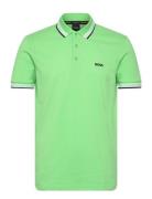 Paddy Sport Polos Short-sleeved Green BOSS