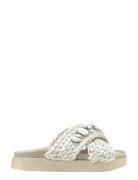 Woven St S Flate Sandaler White Inuikii