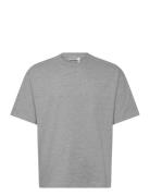 Great Boxy Heavyweight T-Shirt Tops T-shirts Short-sleeved Grey Weekda...